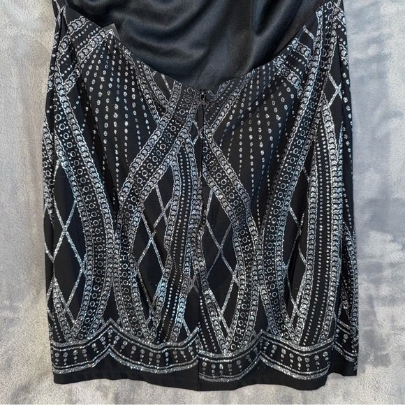 Speechless Dress Juniors 15 Black Silver Glitter Halter Bodycon NWT Holiday NYE - Picture 10 of 16
